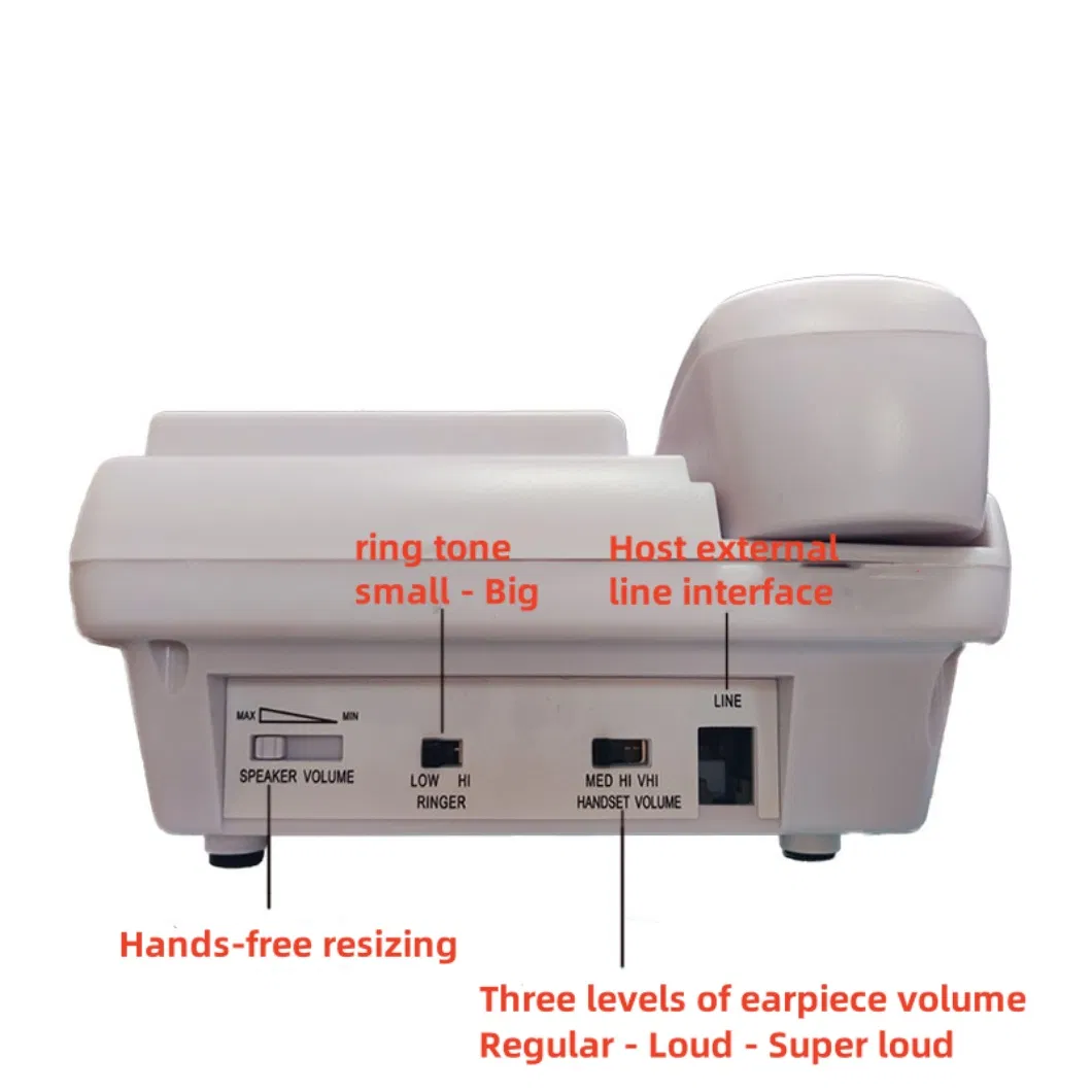 Senior-Friendly Dial Phone with Large Buttons and Caller ID