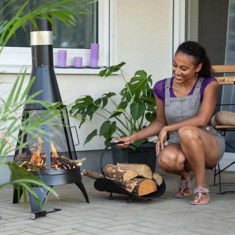 Iron Fire Wood Rack for Home Decor and Furniture and Decoració