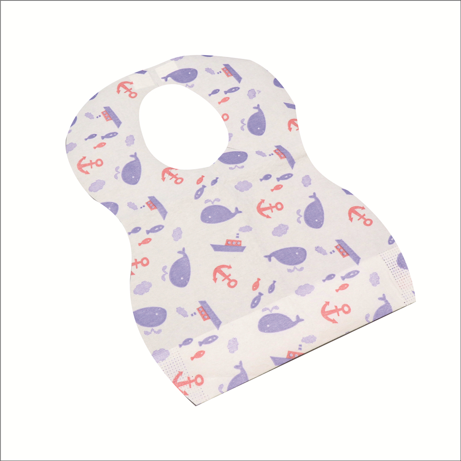 Disposable Customized Printing Waterproof Baby Bibs