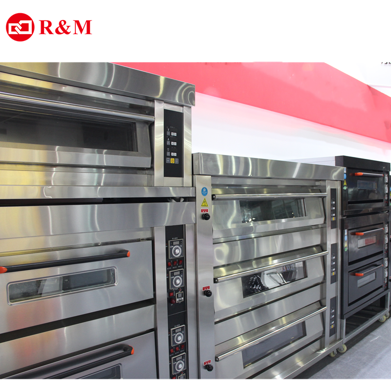 Horno Pan Large Used Commercial Double Gas Pizza Electric Oven for Bakery Equipment Sale Price, 1 4 2 3 Deck Industrial Bread Cake Stainless Steel Baking Ovens