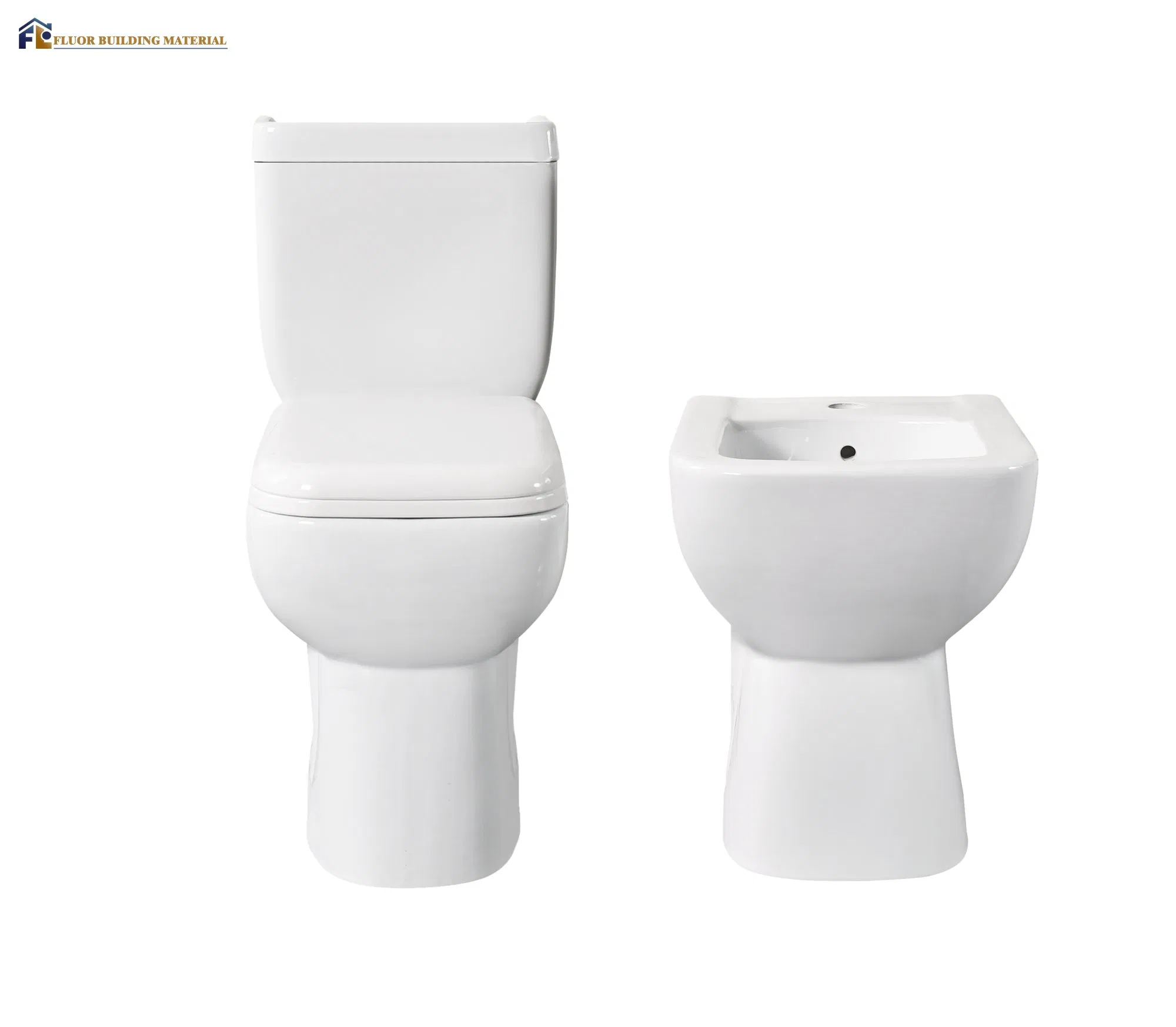 Elegant Fluor Two Piece Toilet and Bidet Set for Modern Bathrooms
