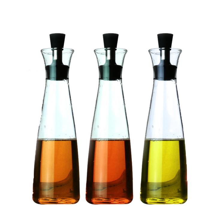 Wholesale High Borosilicate Glass Oil Pot&Dispenser, Kitchen Cooking Olive Oil Dispenser with Glass Bottle