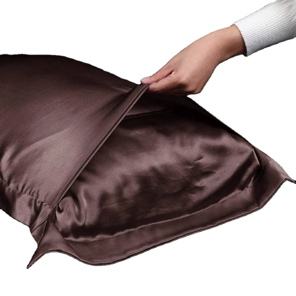 Wholesale Organic Envelop or Hidden Zipper Style Soft Breathable Silk Pillow Cover 100% Mulberry Silk Pillow Case