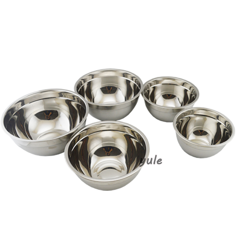 Cost-Effective with PE Lid Stainless Steel Mixing Bowl for Mixing Salad