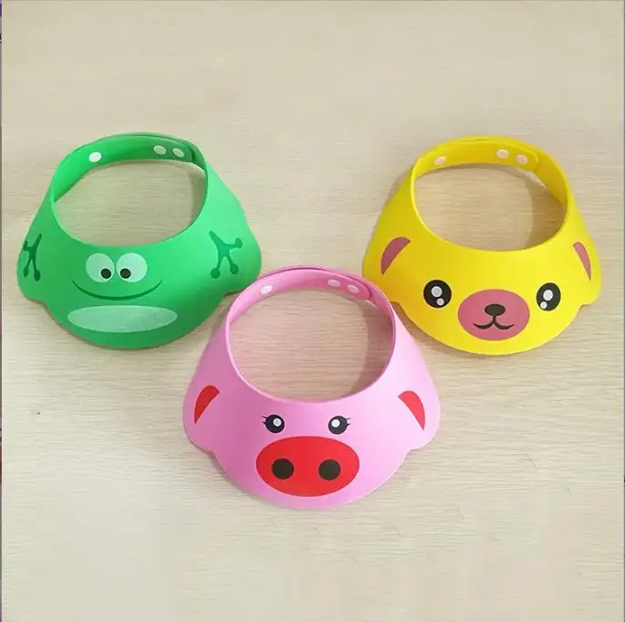 Custom Logo Visor Caps Hat for Baby Wash Hair Safe Shampoo Shower
