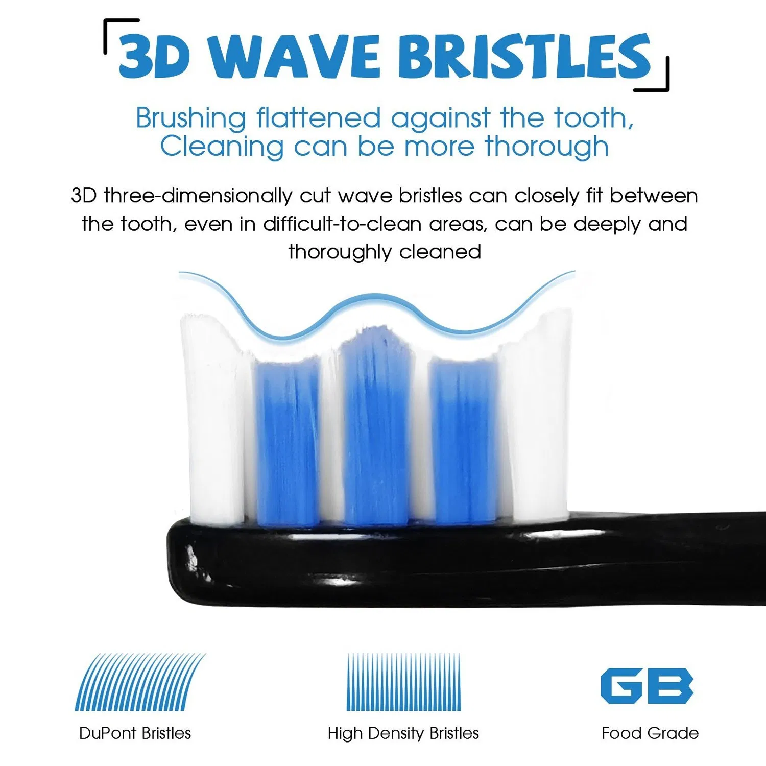 Electric Toothbrush for Adults and Kids with 6 Replacement Brush Heads Travel Case