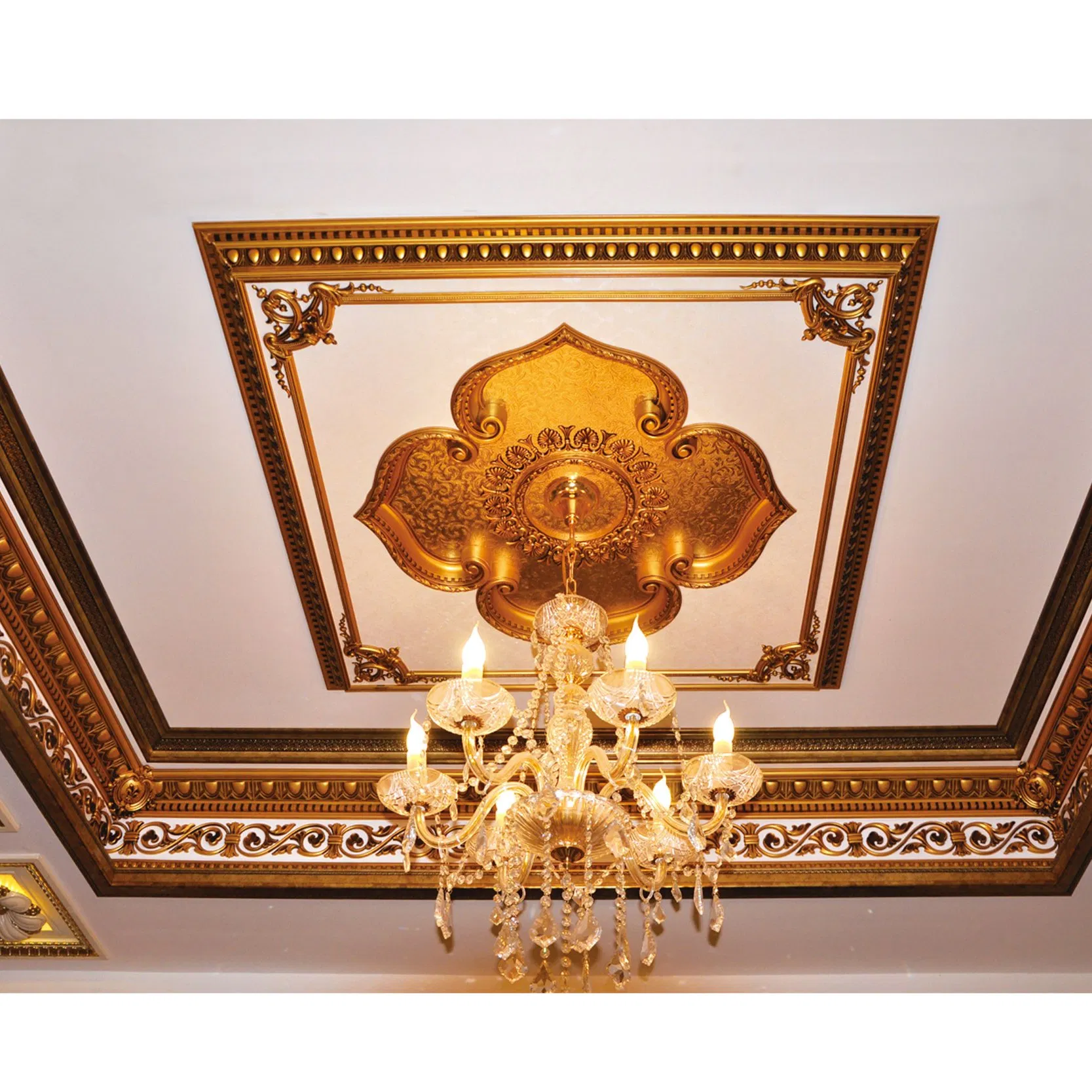 Banruo Decorative Luxurious Polystyrene Ceiling Medallions for Ceiling Decor