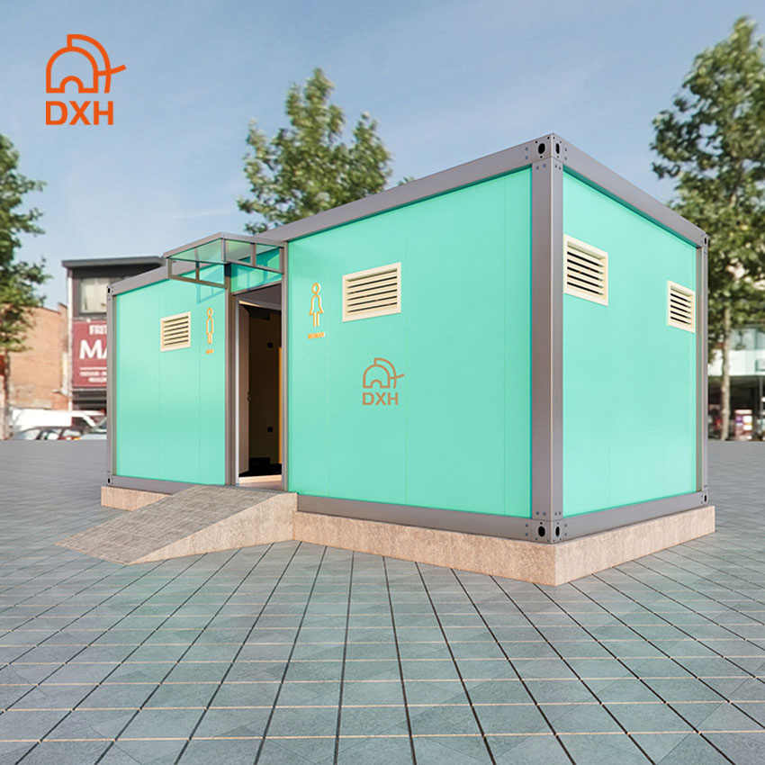 Buildings Events 15FT Portable Prefabricated Custom 20FT 10FT Park Camp Container Toilet