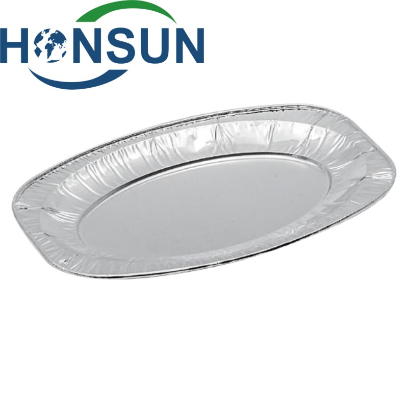 Disposable Thickened Tinfoil Box Aluminum Foil Fish Buffet Plate