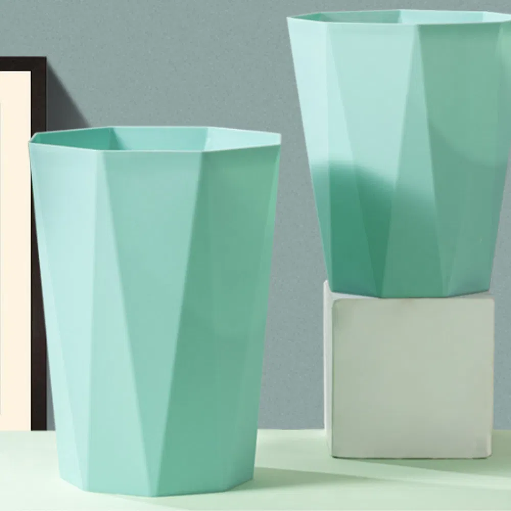 Garbage Can Trash Can Household Creative Trash Bin Irregular Uncovered Plastic Waste Paper Basket Ci24832