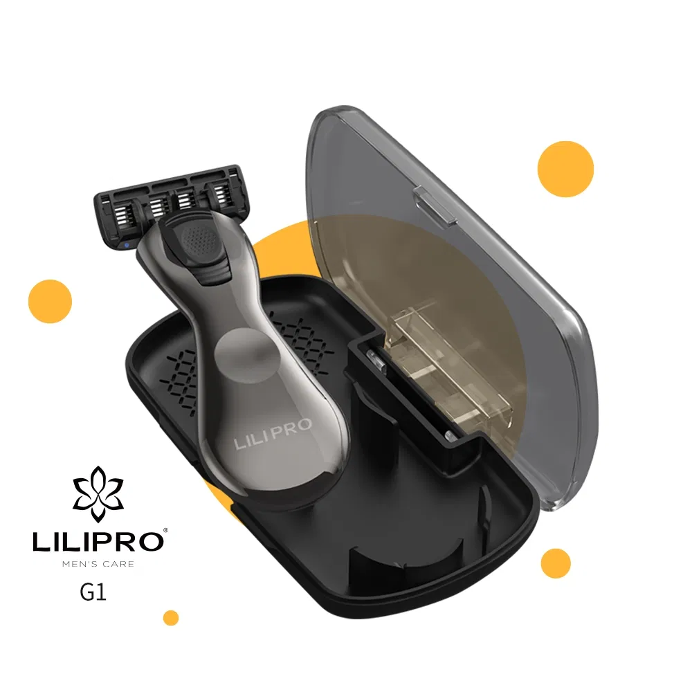 Lilipro G1 in-Demand Aloe Wide Slice Small Protective Razor 5 Seriated Blades Pivotable Head Shower Razor Blade