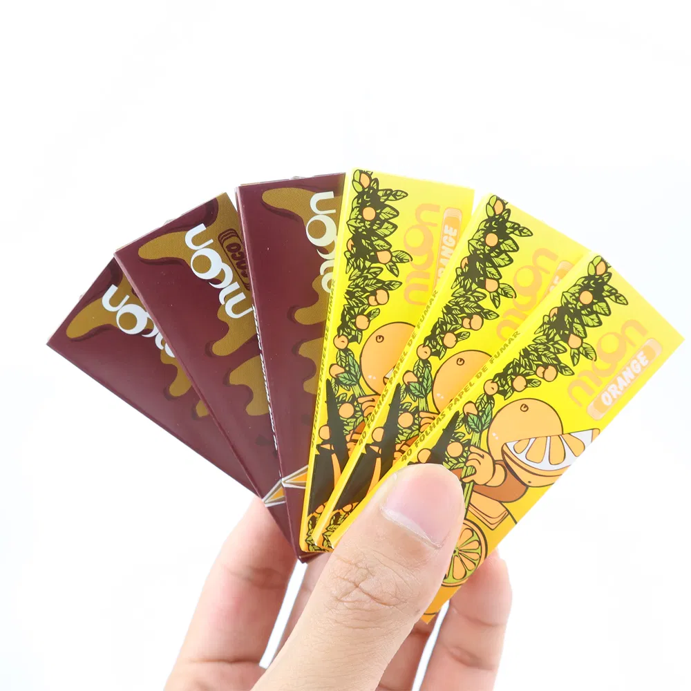 Custom Brand Flavored Smoking Rolling Papers Custom Rolling Paper OEM Smoking Accessories Cigarette Weed Paper Factory Wholesale Price