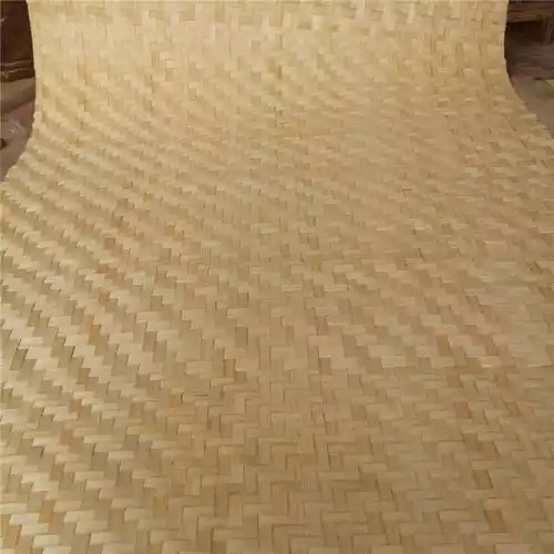 Bamboo Mat Covering Ceiling Panels Natural Bamboo Veneer Sheet Rolls Plywood Wall