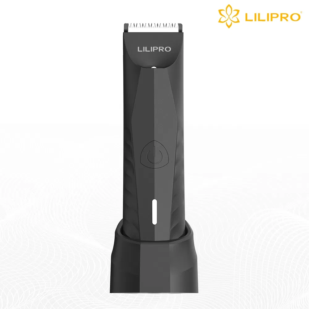 Lilipro B4 Figure and Bikini Line Trimmer Females Damp/Dry Zero Nicks Electrical Body Hair Clipper for Males Water-Resistant Cordless Pubic Hair