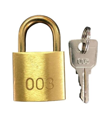 003 Padlock and Key with Long Shackle 25mm