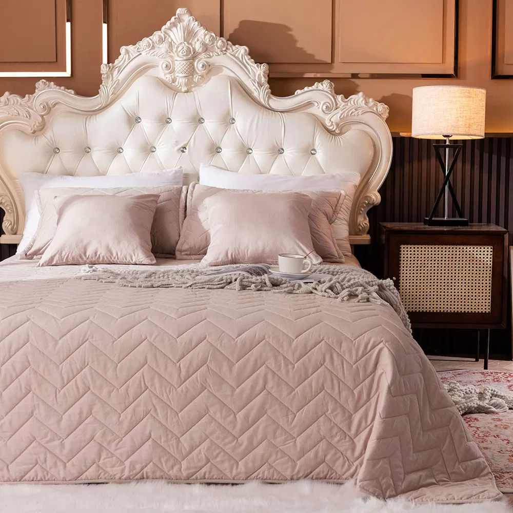 100% Cotton Quilted Bedspread Bed Linen Thick Bed Covers