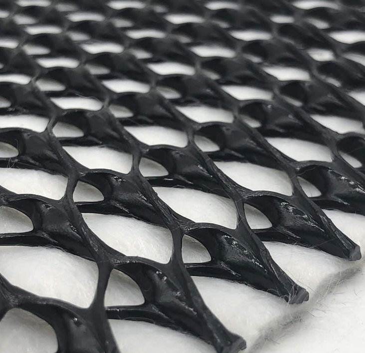 4mm 5mm 6mm 7.6mm 8mm 2D 3D Bi Tri Planar Geocomposite HDPE Plastic Draine Geonet Composite Geotextile Net
