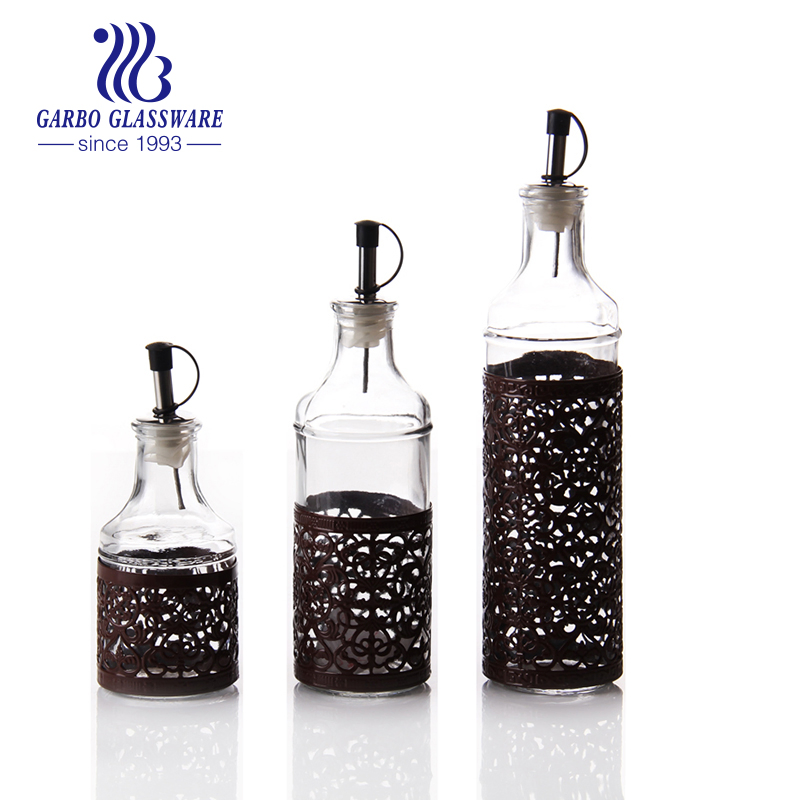 Hot Sale Mini Bocksbeutel Glass Olive Oil Bottles with Cap