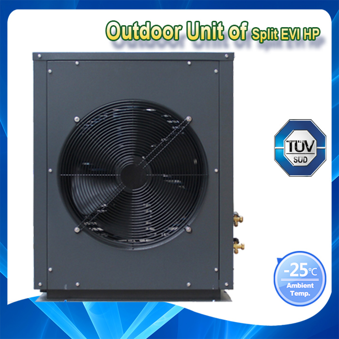 R32 11kw 50-60Hz Evi Split Type Air to Water Geyser Heater Pump -25degc Cold Temperature Floor Heating Boiler