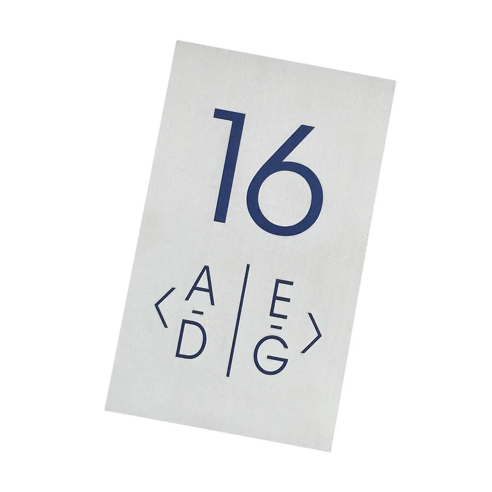 Durable Thick Solid Brushed Surface Metal Nameplate Engraved Signage