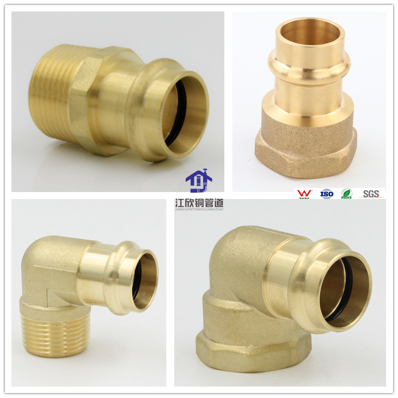 Lead Free Brass V-Press Cw511L Adapter /Elbow /Union Pipe Fitting
