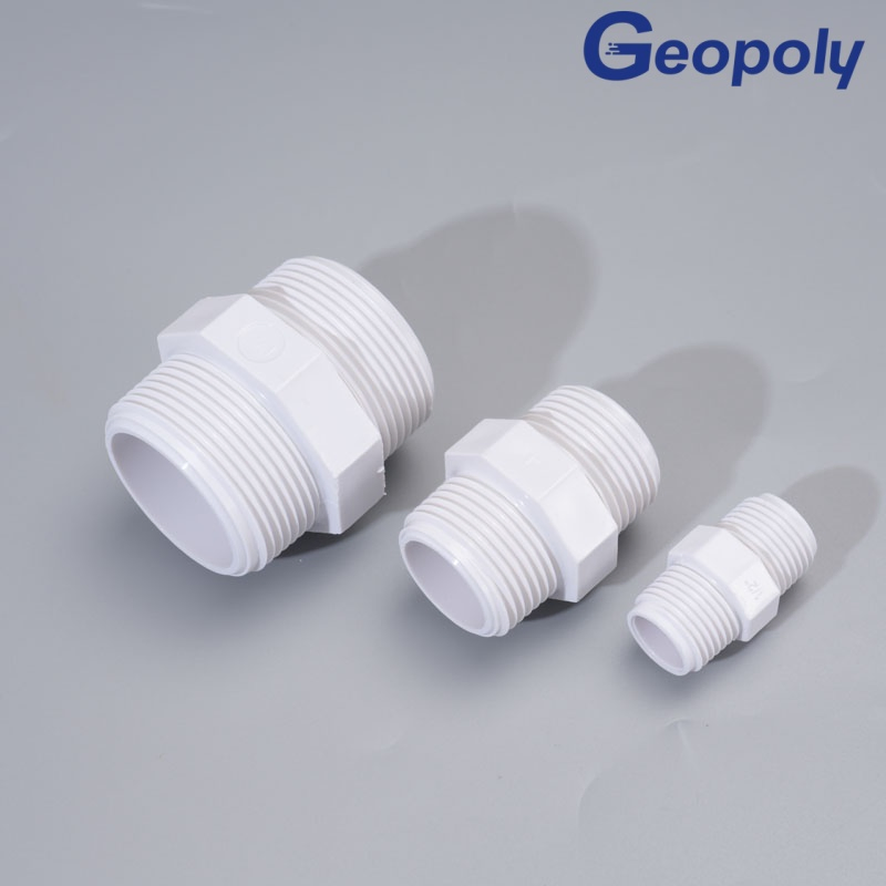 Wear Resistant Plastic Double Male Thread Nipple for Water Pipe Joint