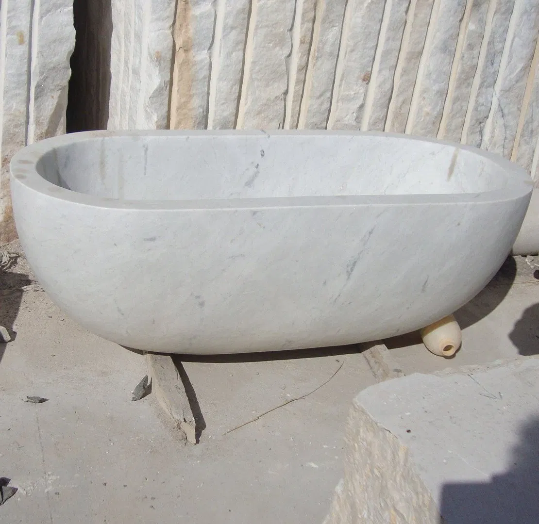 Factory Price European Style Bathtub Nature Stone Marble Bathtub Classical Bath Tub (SYBT-015)