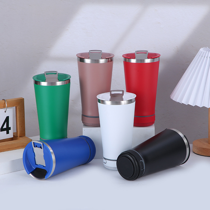 Bluetooth Speaker Drinking Cup Wireless Music Beer Stainless Steel Cup