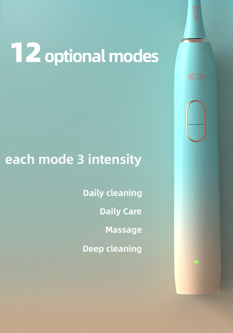 electric Toothbrush with 5 Working Modes Travel Case Automatic Power Toothbrush