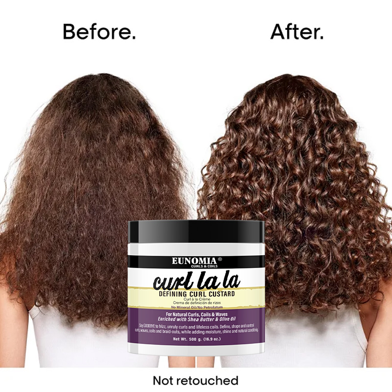 Cangty OEM/ODM Professional Natural Men's Strong Hold Heat Protection Curl Defining Cream with Argan Oil & Keratin for Curly Hair Care
