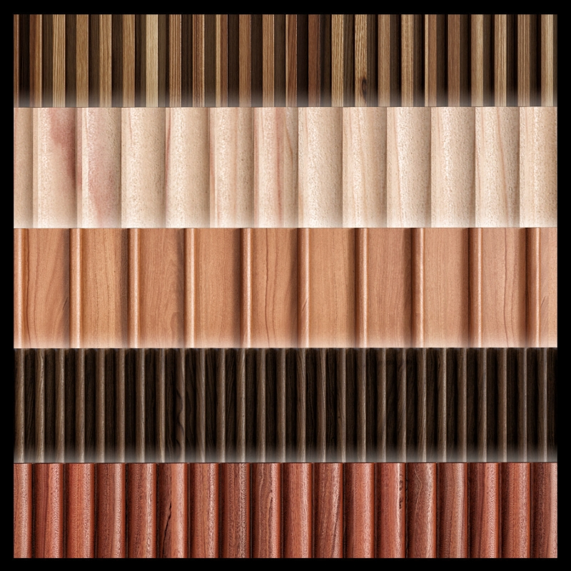 Oak Veneer 3D Milled Wall Panels