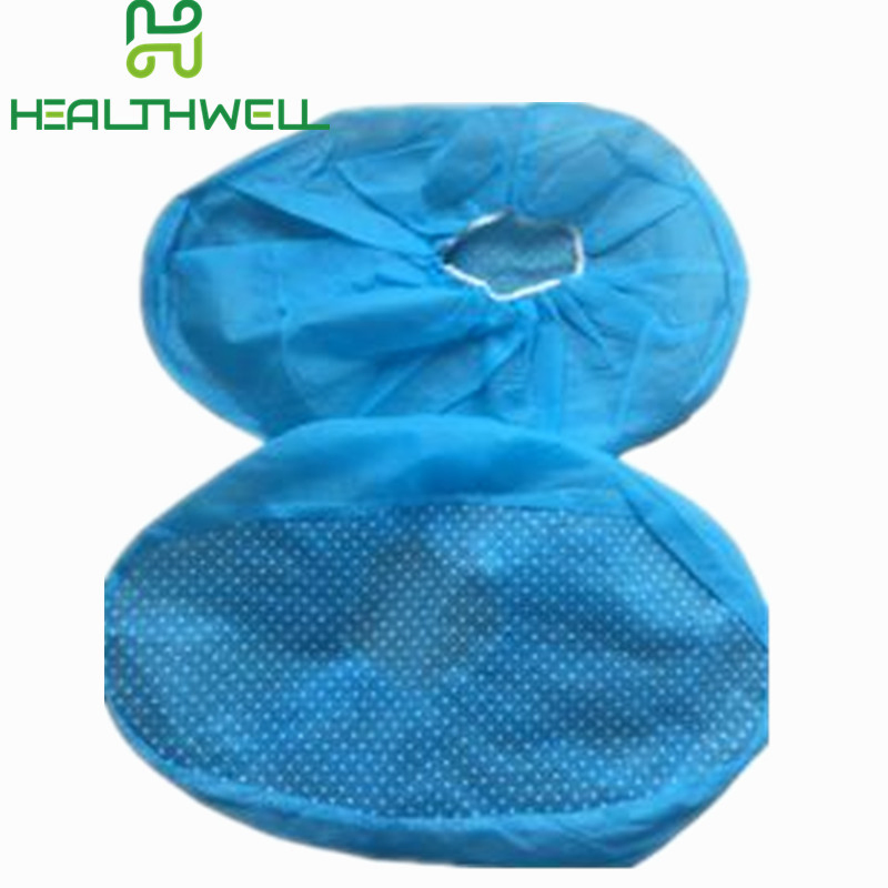 Non Woven Disposable Clean Room Anti-Skid Shoe Cover with PVC DOT