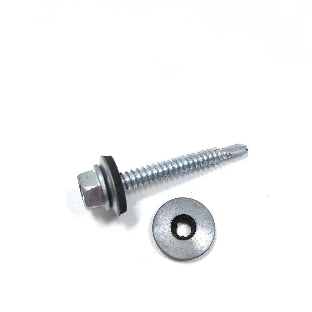 Steel Hex Head Self Drilling Screw with Metal Washer