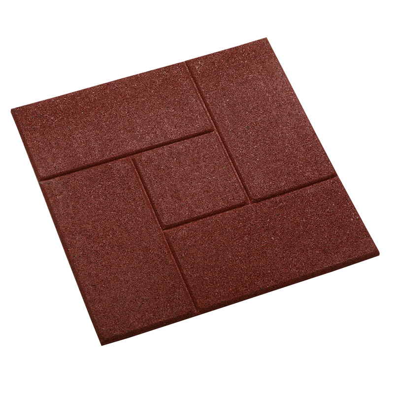 Top Quality Brick Pattern Recycled Outdoor Rubber Tiles