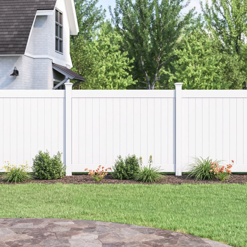 Rot Proof Easy Clean American Standard Vinyl Fence for Yard and Garden