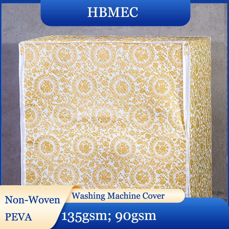 Yellow Flower Washing Machine Cover High Quality 135GSM 90GSM