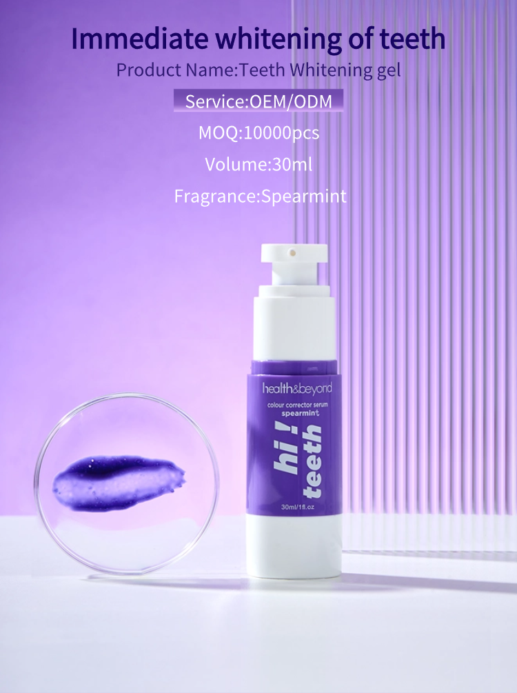 Customer Logo 3oml Home Use Colour Corrector Serum for Teeth Whitening Toothpaste
