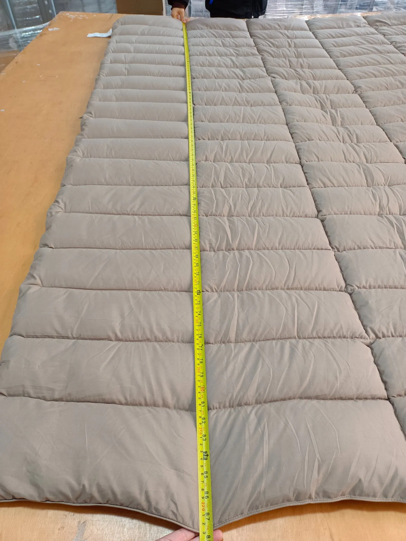 Alternative Quilted Duvet Insert with Corner Tabs Winter Warm Machine Washable Sand