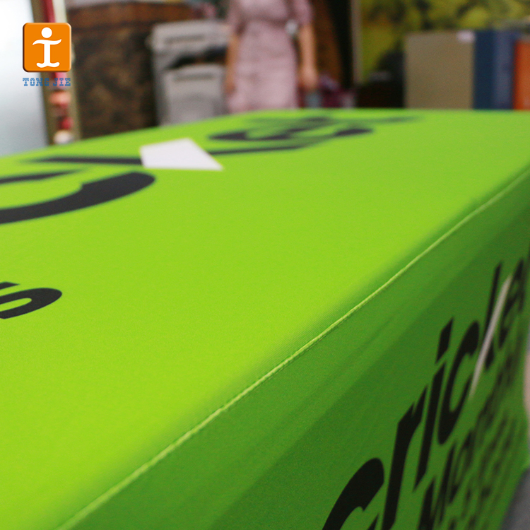 Event Exhibition Trade Show Custom 6FT Stretch Table Cloth with Logo