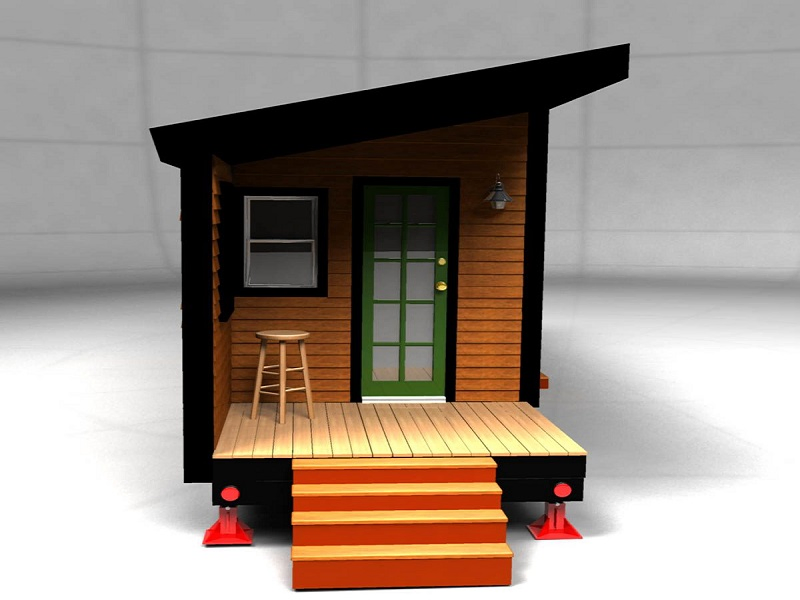 Prefab Light Steel Mobile Tiny House for Travelling