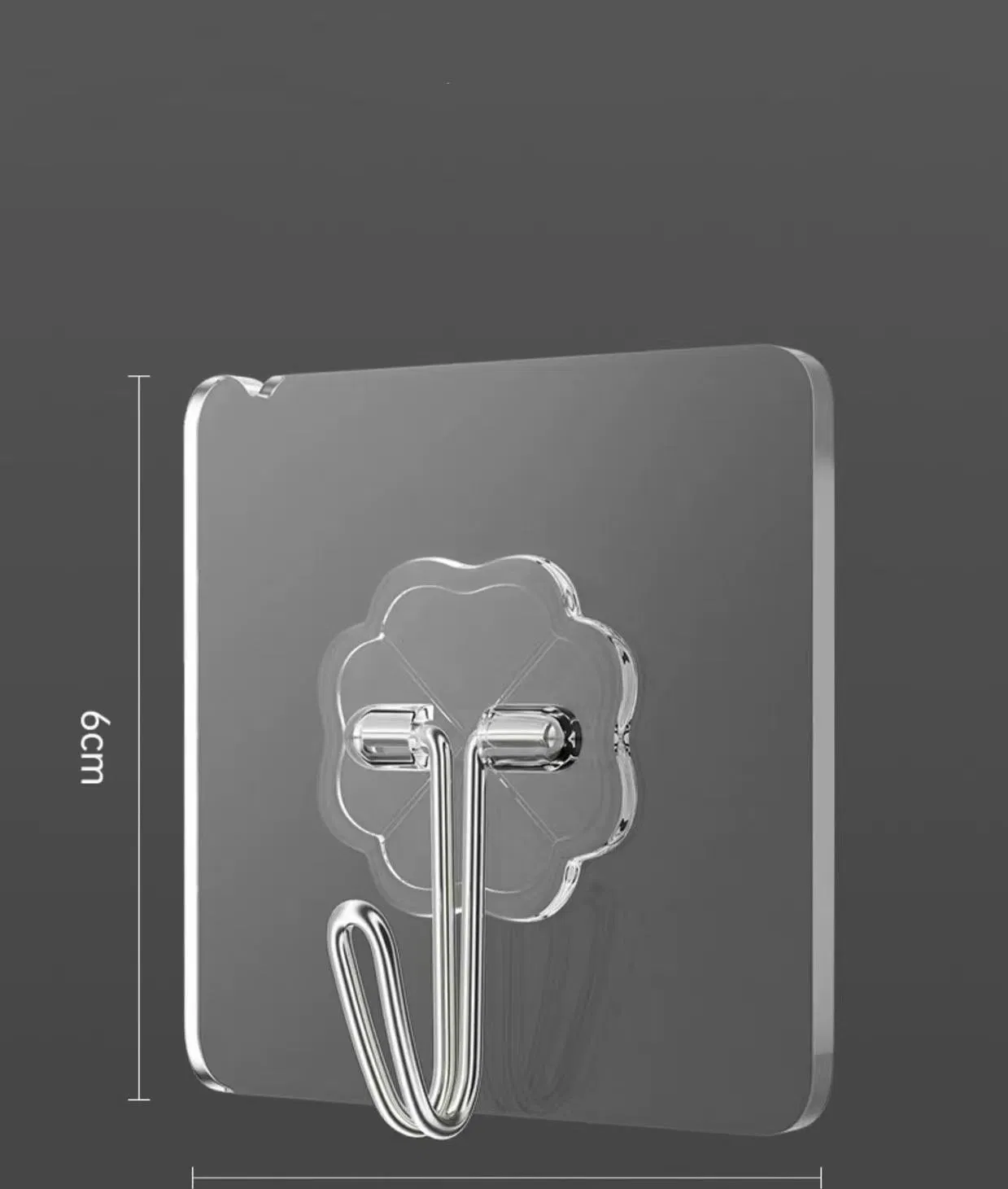 Hot Selling Non-Trace Strong Adhesive Non-Punching Transparent Wall Hooks