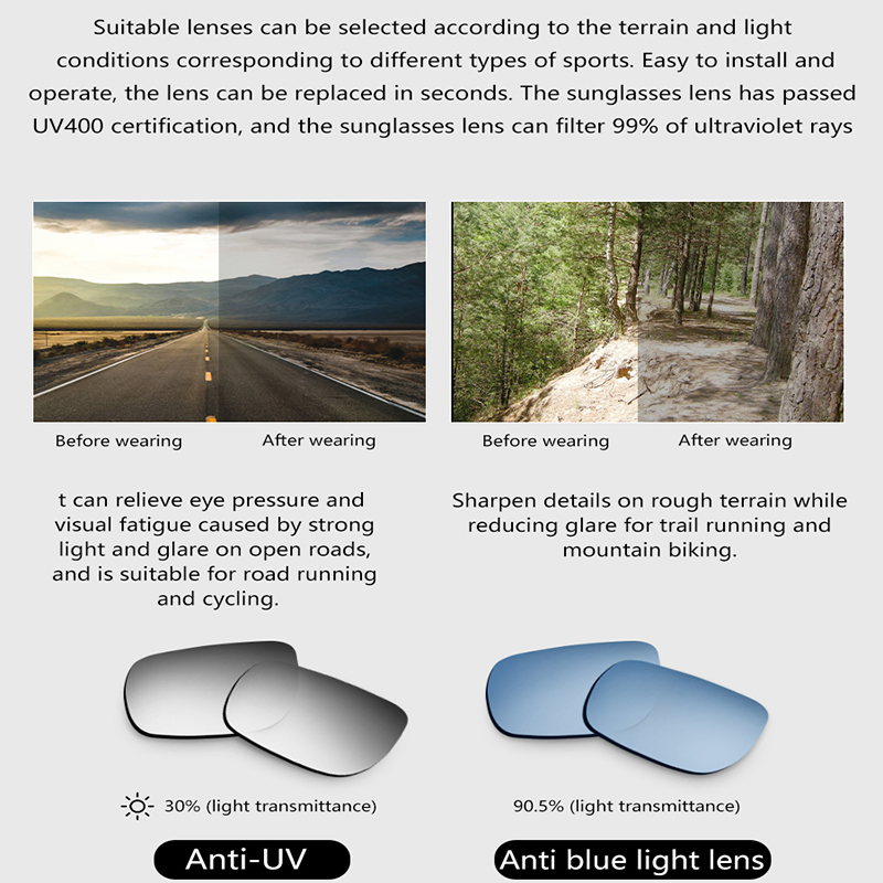 Wearable Technology Anti Blue Intelligent Glasses Super Smart Eyeglasses for Gaming Driving Sport Riding Cycling