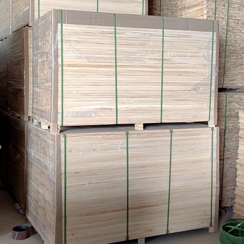 Bleached /Natural Paulownia Board Coffin Furniture Paulownia Solid Wood Board