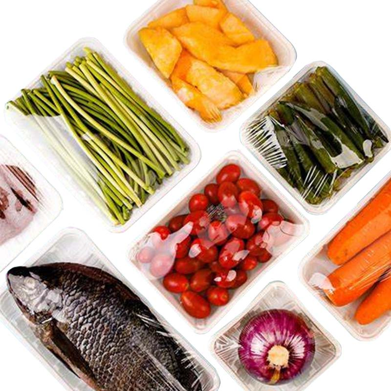 Disposable Cornstarch Square Lunch Food Tray Biodegradable Meat & Fruit Tray for Supermarket