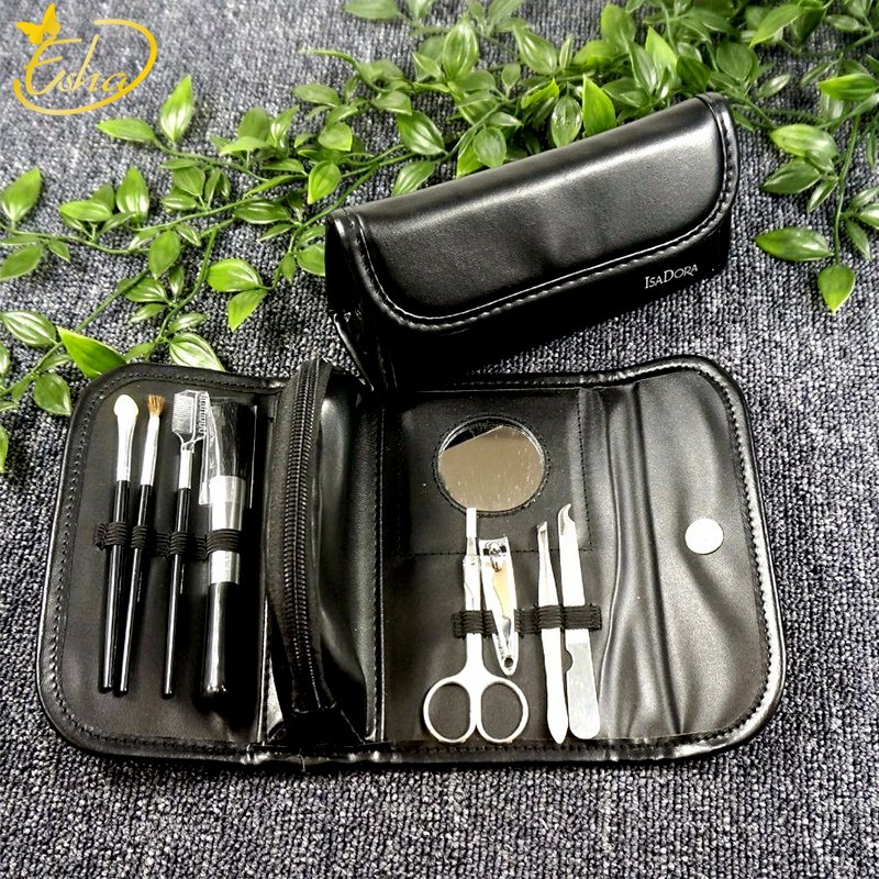 Beauty Nail Pedicure Skin Care Manicure Art Kit Eyebrow Eyelash Nails Tools with Cosmetic Bag