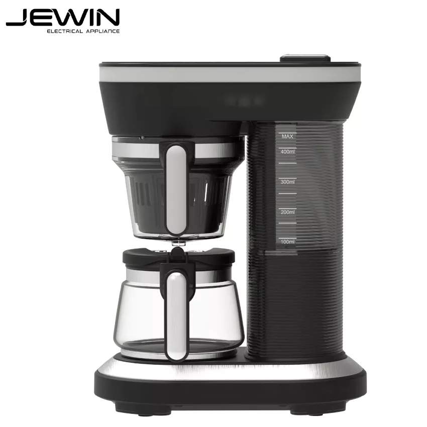 2 in 1 Grinding Coffee Maker Machine with Steam Brew Coffee