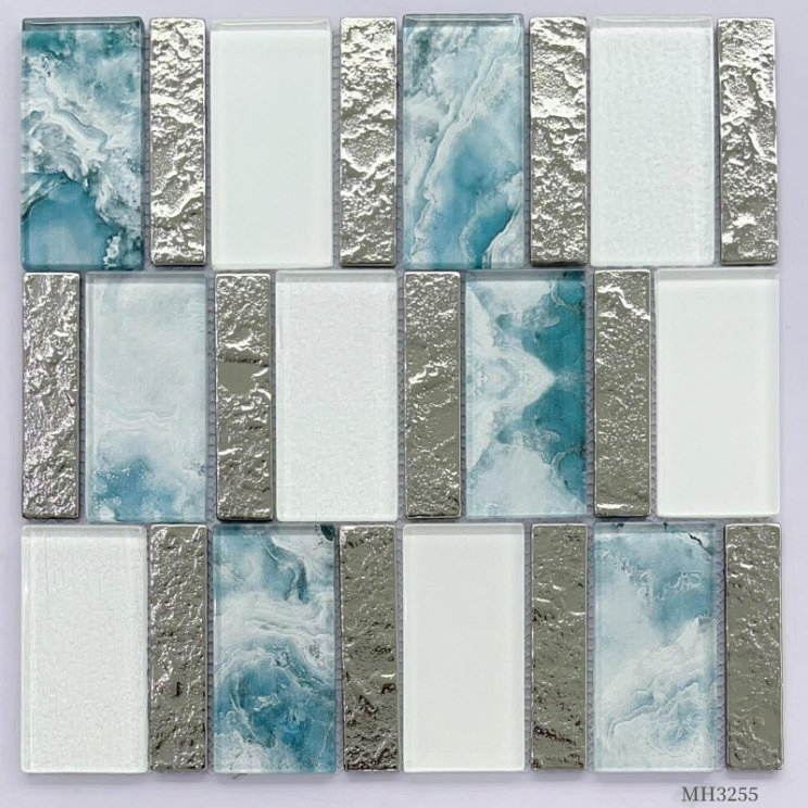 Elegant Silver Stainless Steel Flower Mosaic Tiles for Kitchen Aesthetics