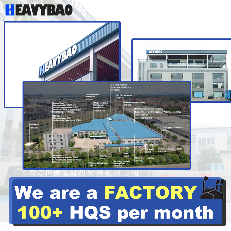 Heavybao Commercial Countertop Fast Heating Soup Food Restaurant Bain Marie for Catering