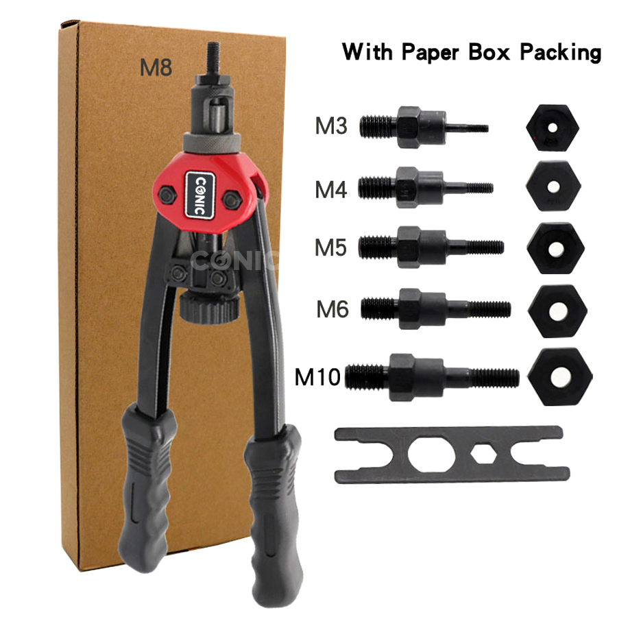 M3-M10 Nut Rivet Gun, 13" Rivet Nut Tool