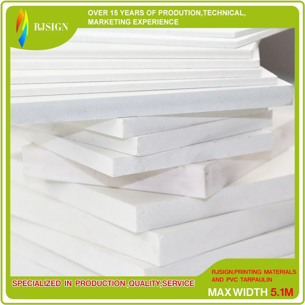 PVC Material A4 White Foam Board China for Digital Printing Press (RJPFB001)